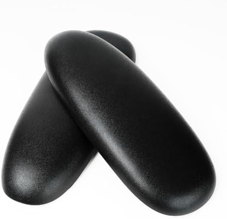 MingYi.office Arm Pads Caps Replacement for Humscale Diffrient World Office Chair with Height Adjustable Arms, Black/Grey 1Pair (Balck)
