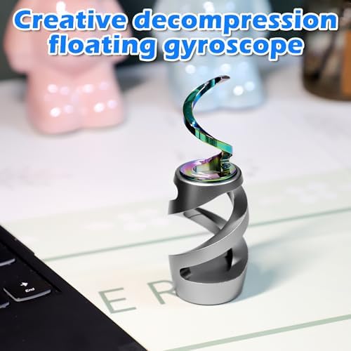 Kinetic Spinning Fidget Toy, ADHD Stress Relief Desk Decor Gray