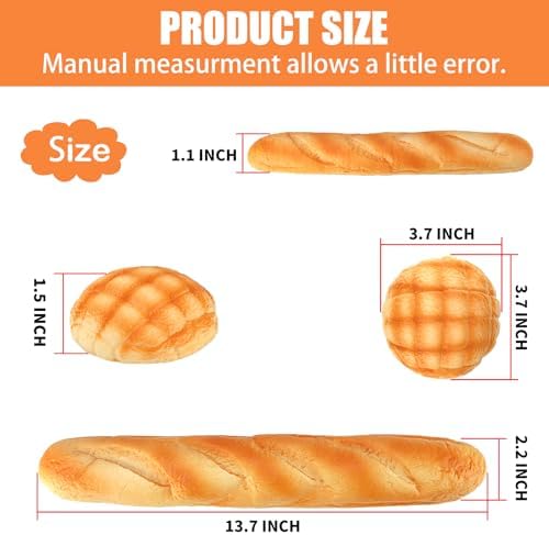 Soft Toast Bread Baguette Shape Anti-Skid Keyboard Wrist Rest Support & Mouse Wrist Support for Office,Computer,Laptop& Mac (Another Style)