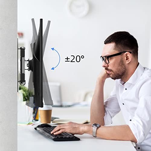Suptek TV Wall Mount Swivel Tilt Rotation Full Motion Adjustable Articulating for Most 15-32 inch LED, LCD Monitor Wall Mount VESA 75,100, 2 Packs (MA2720-2)