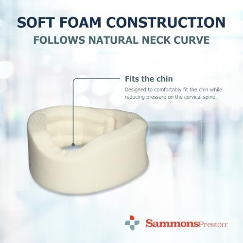 Sammons Preston Soft Cervical Collar, 2", Neck Brace, Pain Support, Cream