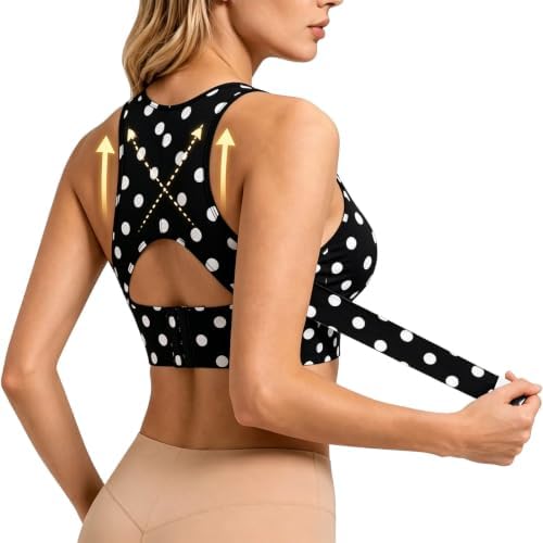 Posture Corrector Bra for Women Wireless Back Support Plus Size Sports Bra