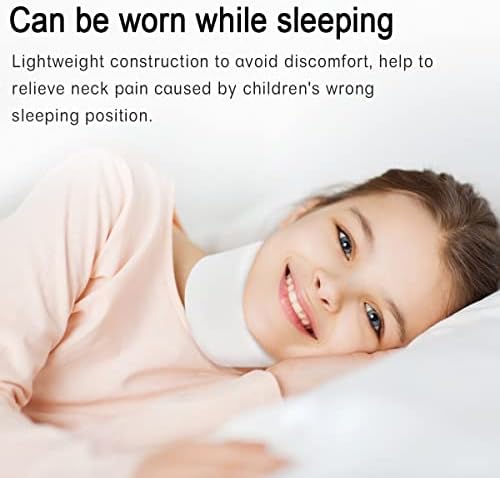Kids Neck Brace for Neck Pain and Support, Soft Foam Cervical Collar Adjustable Youth Neck Support for Childrens Whiplash and Childs Torticollis Neck Stabilizer