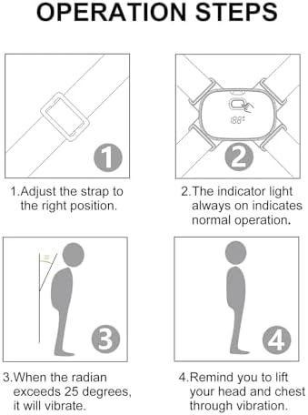 Smart Hunchback Correction Belt with Vibrating Posture Reminder Breathable Shoulder Support Strap for Men and Women Ergonomic Back Brace for Posture Improvement and Back Relief