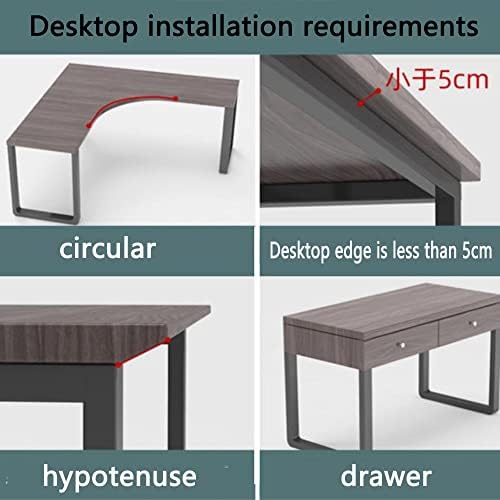 Ergonomic Keyboard Drawer Shelf, Clamp-On Table Keyboard Tray, Collapsible White/Black Desk Extender, Foldable Wrist Rest Armrest Platform (Walnut 75 * 25cm/30 * 10inch)