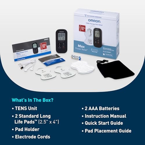 Omron Max Power Relief TENS Unit Muscle Stimulator