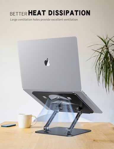 Z-Shaped Laptop Stand for Desk Fits 10"-16" Notebook, Black