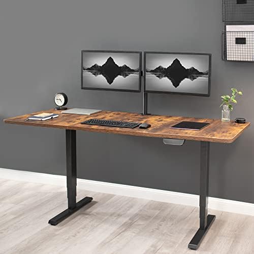 VIVO Rustic Vintage Brown 71 x 36 in Table Top, DESK-TOP72-36N