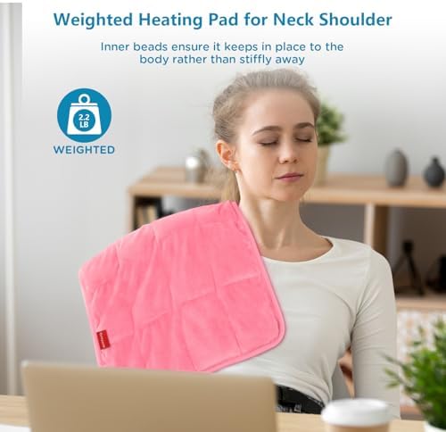 Comfytemp Weighted Heating Pad for Back & Period, FSA Eligible HSA, 12 x 24