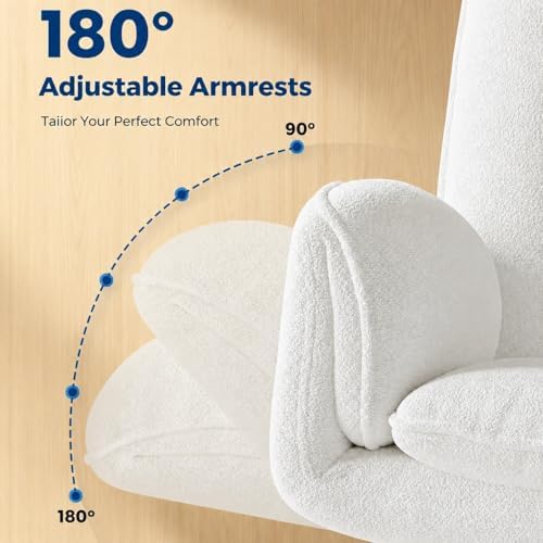 Big and Tall Office Chair with Footrest & Adjustable Armrests