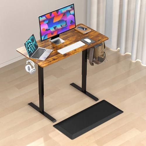 Anti Fatigue Cushioned Mat & Standing Desk, Standing Work for Home Office