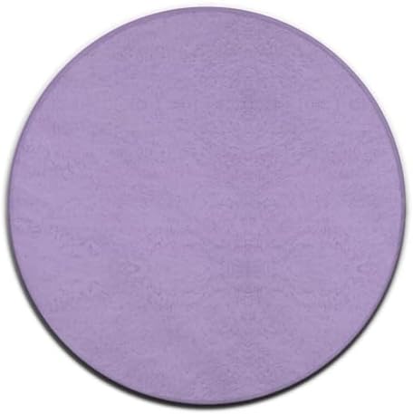 Home Decor Non Slip Kitchen Office Circle Rug, Machine Washable Modern Round Area Rug, Room Sofa Yoga Soft Round Carpet Purple, 24inch