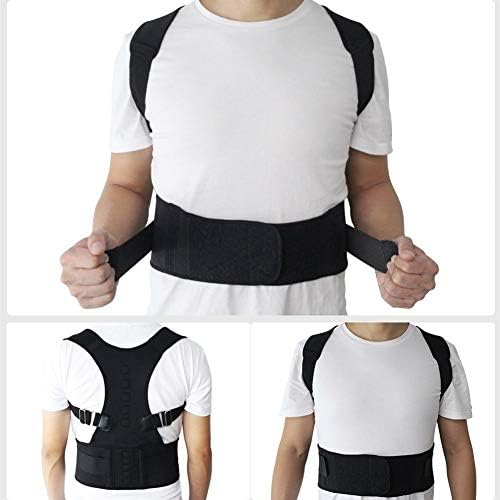 DSMYYXGS Adjustable Magnetic Posture Corrector Corset Back Brace Back Belt Lumbar Support Straight Corrector for Men Women S-XXL (Color : Nude, Size : Medium)