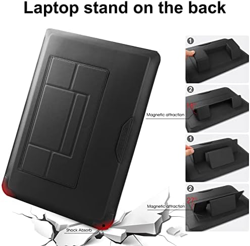 HoYiXi 13 Inch Laptop Sleeve Case Bag Compatible with MacBook Neo 2026/MacBook Air 13 M1 M2 2022-2018/MacBook Pro 13 M2 2022-2016/Surface Pro 8 2021/Surface Go 3 13-13.6'' Dell HP ASUS Acer PC, Black