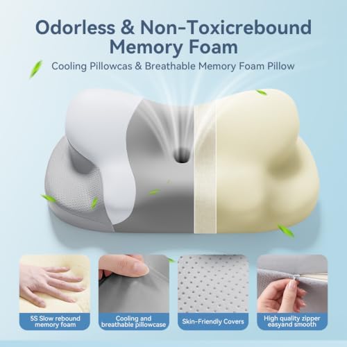 Cervical Pillow for Neck and Shoulder Pain Relief Ergonomic Contour Pillow