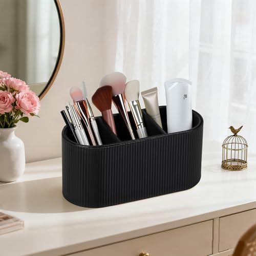 Remote Control Holder Pen Pencil Holder Desk Organizer Caddy(Black)