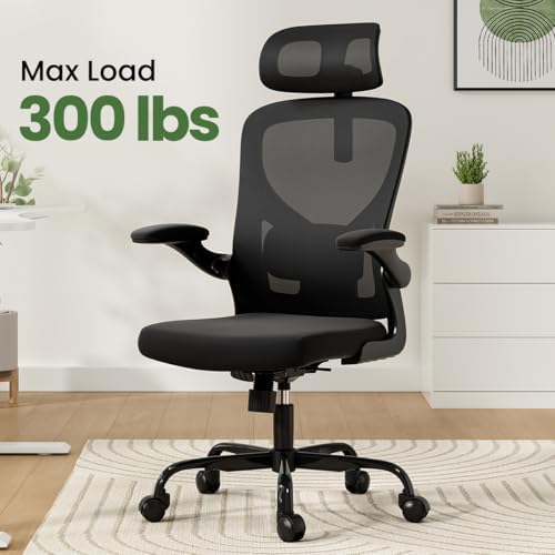 Ergonomic Office Chair, High Back Mesh Desk Chair with Headrest