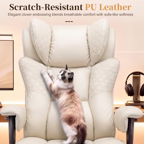 COMHOMA Big and Tall Gaming Chair with Footrest Ergonomic Office Chair