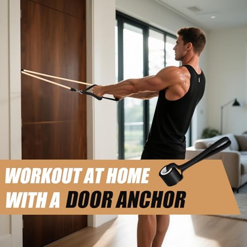 WHATAFIT Resistance Bands with Handles, 150 lb Exercise Bands Set