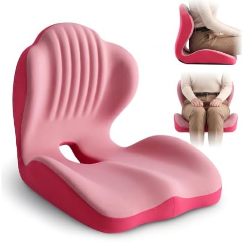 Ergonomic Memory Foam Seat Cushion with Back Support