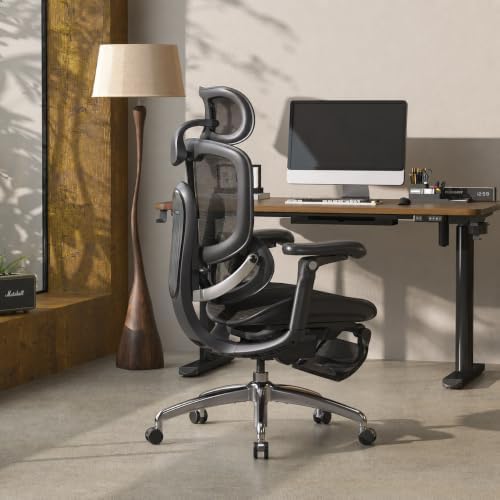 SIHOO Doro C300 Pro V2 Ergonomic Office Chair with Footrest, Black