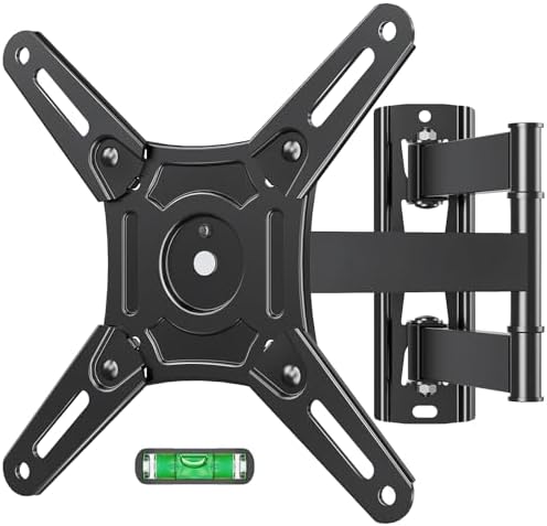 MOUNTUP Full Motion TV Wall Mount for Most 14-42 Inch LED LCD Flat Screen TVs & Monitors, Swivel Tilt Extension Rotation Wall Mount TV Bracket with Articulating Arm, Max VESA 200x200mm, up to 44 lbs