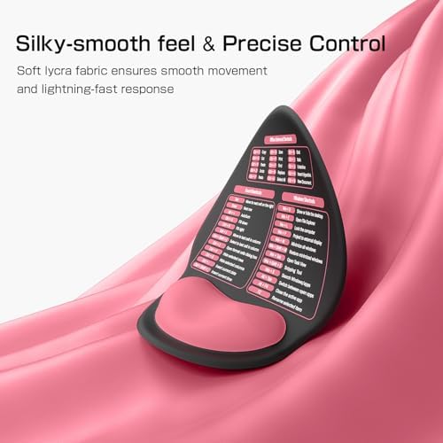 Mouse Pad with Wrist Rest - Ergonomic Memory Foam Excel Office Shortcut