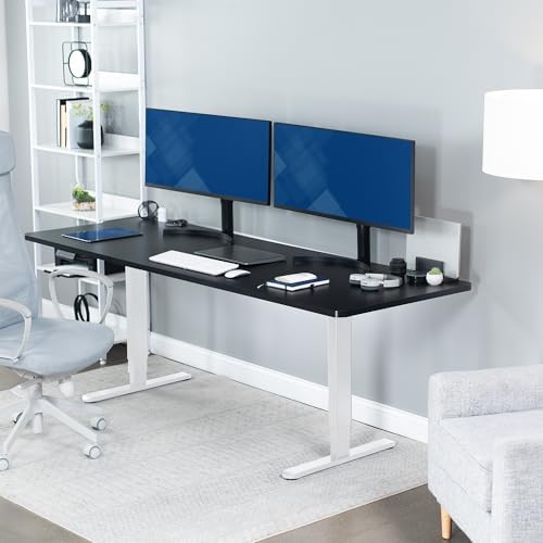 VIVO Black 83 x 30 in Standing Desk, DESK-KIT-2W8B