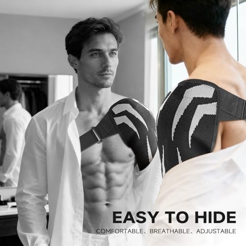 Shoulder Brace for Men & Women, Preventing Strains and Dislocation (Large)