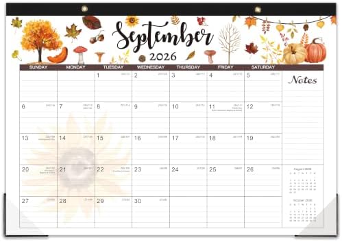 2027 Desk Calendar, Desk/Wall Calendar 2027, 17" x 12"