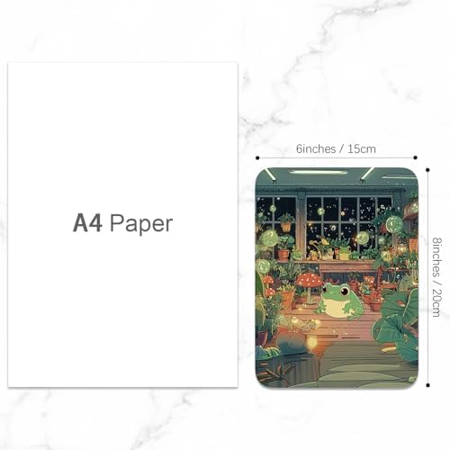 Small Mouse Pad, Mini Mouse Pad 6 x 8 Inch, Thick Rubber Waterproof Mouse Mat, Cute Mousepad for Women Men Wireless Mouse Laptops Home Office, Frog