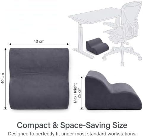 Foot Rest for Under Desk at Work, 2-Step Foam Foot Stool, Washable
