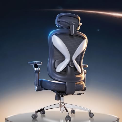 amseatec Ergonomic Mesh Office Chair,5D Flip-Up Arms,3D Lumbar Support
