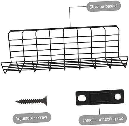 Desk Cable Storage Rack Iron Desk Cord Organizer for Work Area