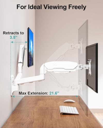 MOUNT PRO Dual Monitor Wall Mount for Max 32" Screens, Up to 19.8lbs Each
