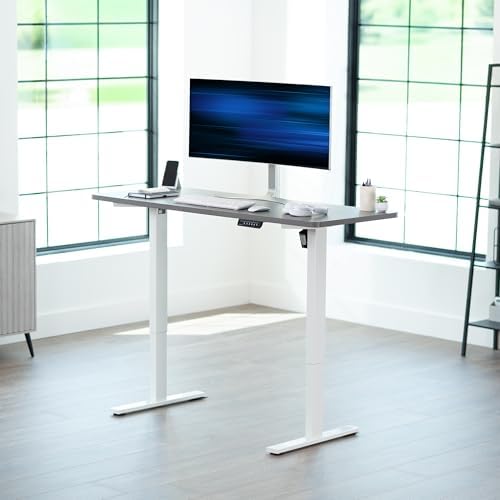 VIVO Dark Gray 60 x 24 in Standing Desk, DESK-KIT-1W6G