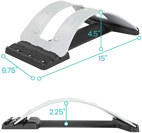 Vive Back Stretcher - Back Cracker Device - 4 Posture Corrector Cracker Board for Neck, Upper Lower Lumbar Pain Relief, Herniated Disc, Spinal Stenosis - Orthopedic Low Spine Straightener Extension