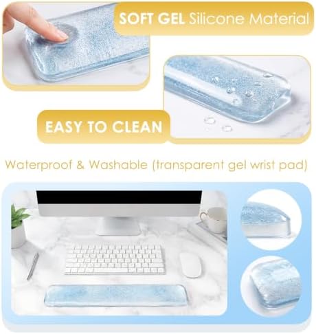 Silicone Gel Cushion Hand Pads Blue Wrist Rest Pad Magic Cushion