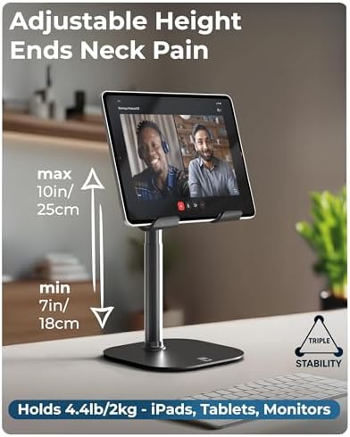 COOPER TabHolder Tablet Holder, iPad Stand for Desk, Portable Monitor Stand