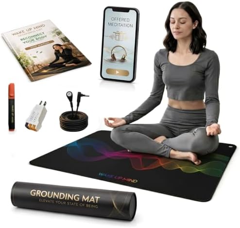 Grounding Mat for Bed & Feet, Conductive Earthing Pad for Home
