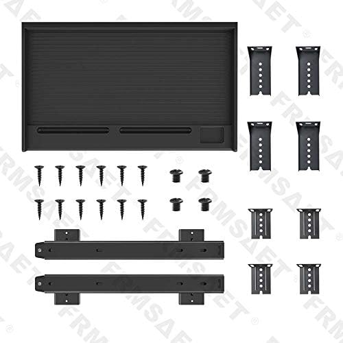 FRMSAET Under Desk Keyboard Drawer Multipurpose Tray Pencil Drawer - Black