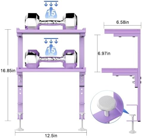 Spacrea 2 Tier Clamp on Desk Shelf