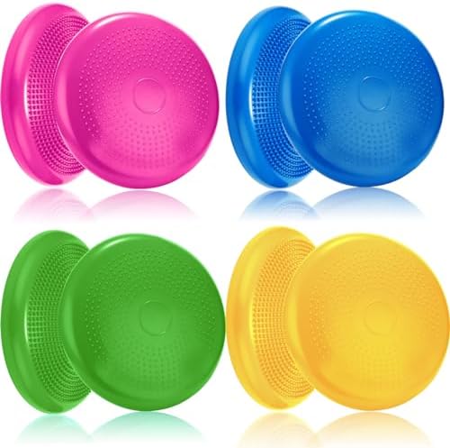 Jerify 4 Pcs Wiggle Seat Flexible Inflated Wobble Cushion