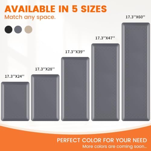 4/5 Inch Thicker Kitchen Mats Anti Fatigue Comfort Mat Standing Desk Rugs