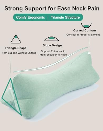 Neck Roll Pillows for Sleeping Buckwheat Hulls Adjustable Cervical Roll