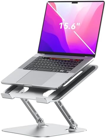 K&ZZ Laptop Stand for Desk Adjustable Ventilated Laptop Holder Stand