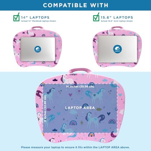 LAPGEAR MyStyle Lap Desk – Unicorn, Fits 15.6” Laptops