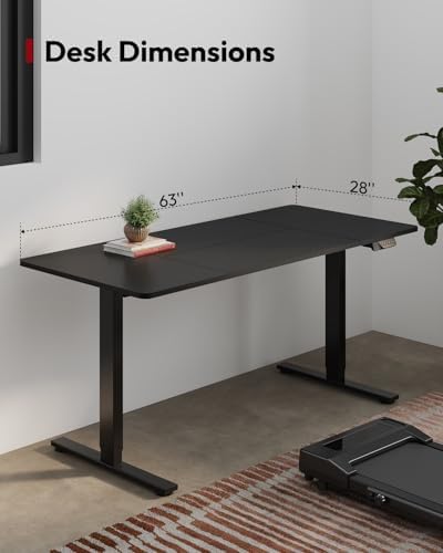 SANODESK Dual Motor 63''x 28'' Large Height Adjustable Standing Desk