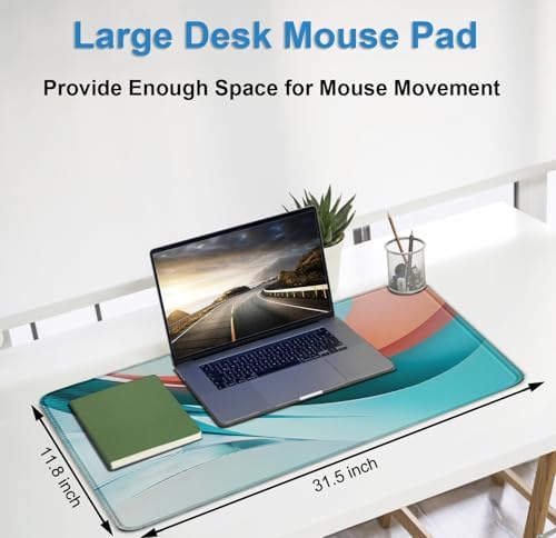 Extra Large Gaming Mouse Pad, Waterproof Mousepad with Stitched Edges