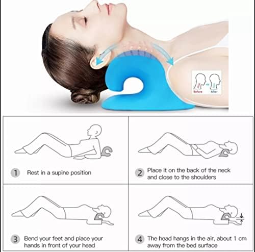 Neck Stretcher, Helps with stretch 3 ways, Shoulder, Neck & Spine. Great Relaxer for Cervical Traction, Spine Alignment & Pain relief By LEAL ENTERPRISE.